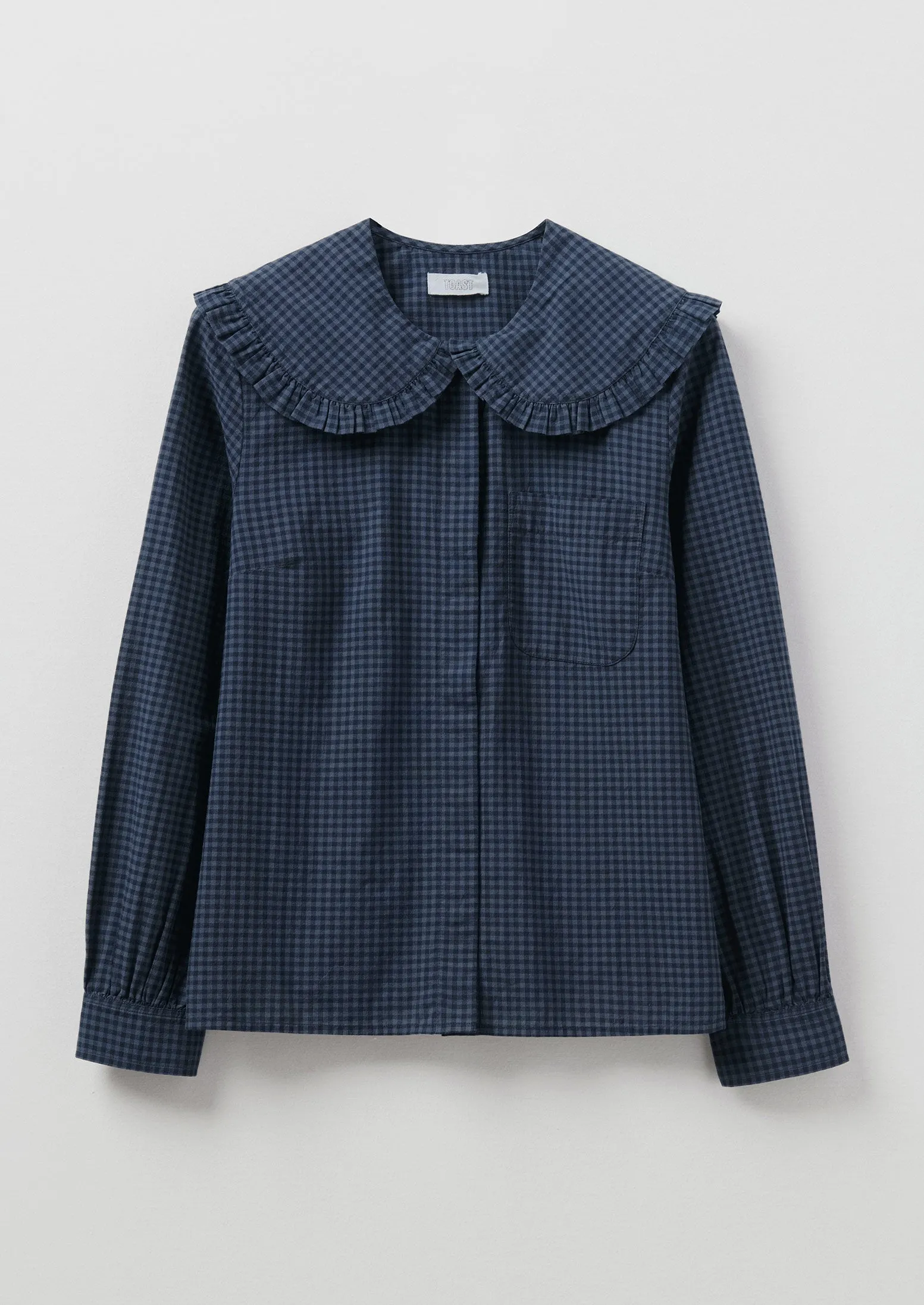 Cotton Gingham Shirt | Classic Blue/Slate sold by TOAST