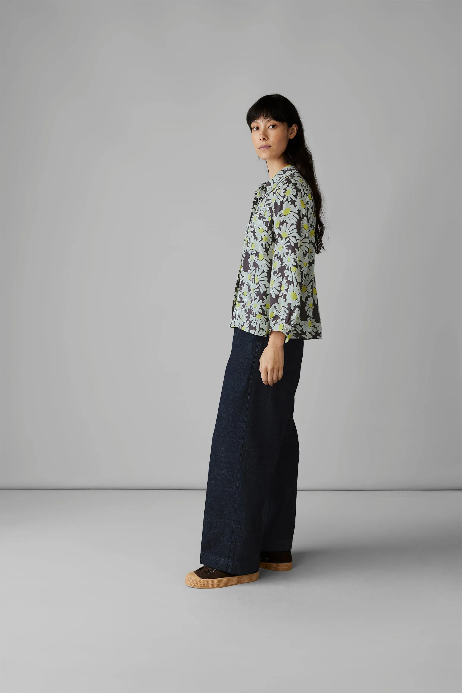 Patch Pocket Painted Daisy Shirt | Billi Flower Yellow sold by TOAST product image thumbnail 5