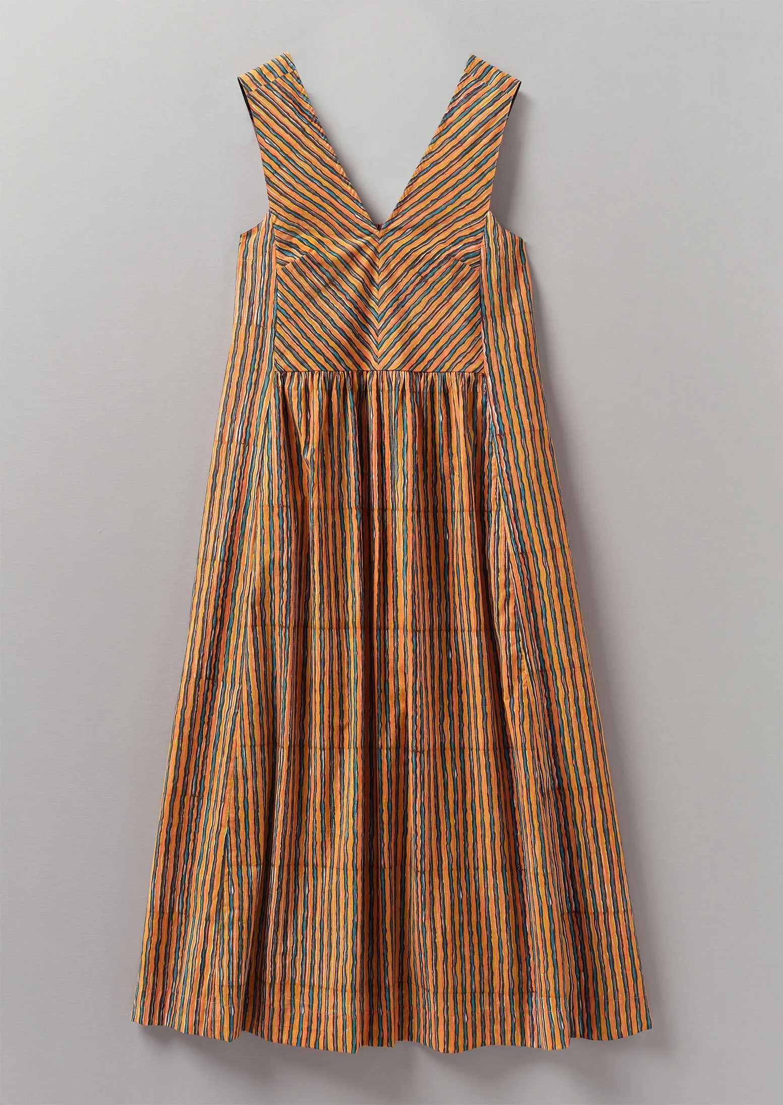 Stripe Block Print Cotton Dress | Poppy sold by TOAST