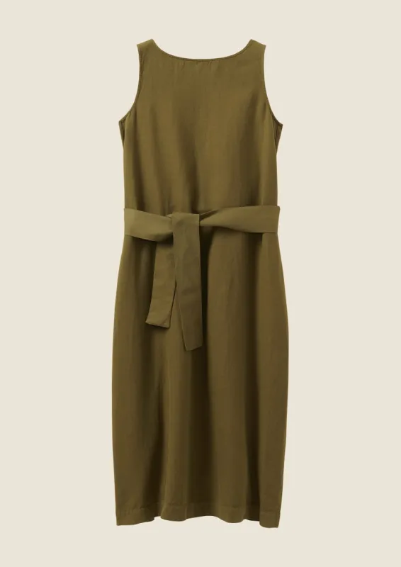 Cotton Linen Dress | Olive sold by TOAST