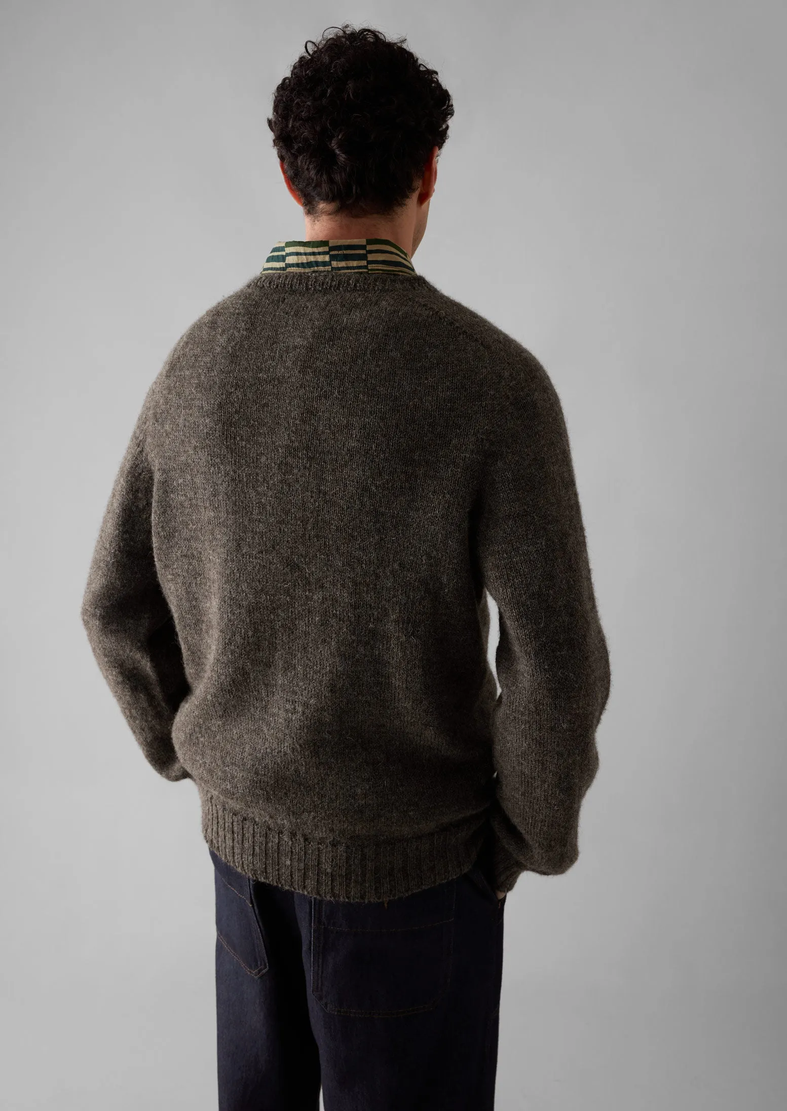 Seamless Shetland Wool Sweater | Grey sold by TOAST product image thumbnail 5