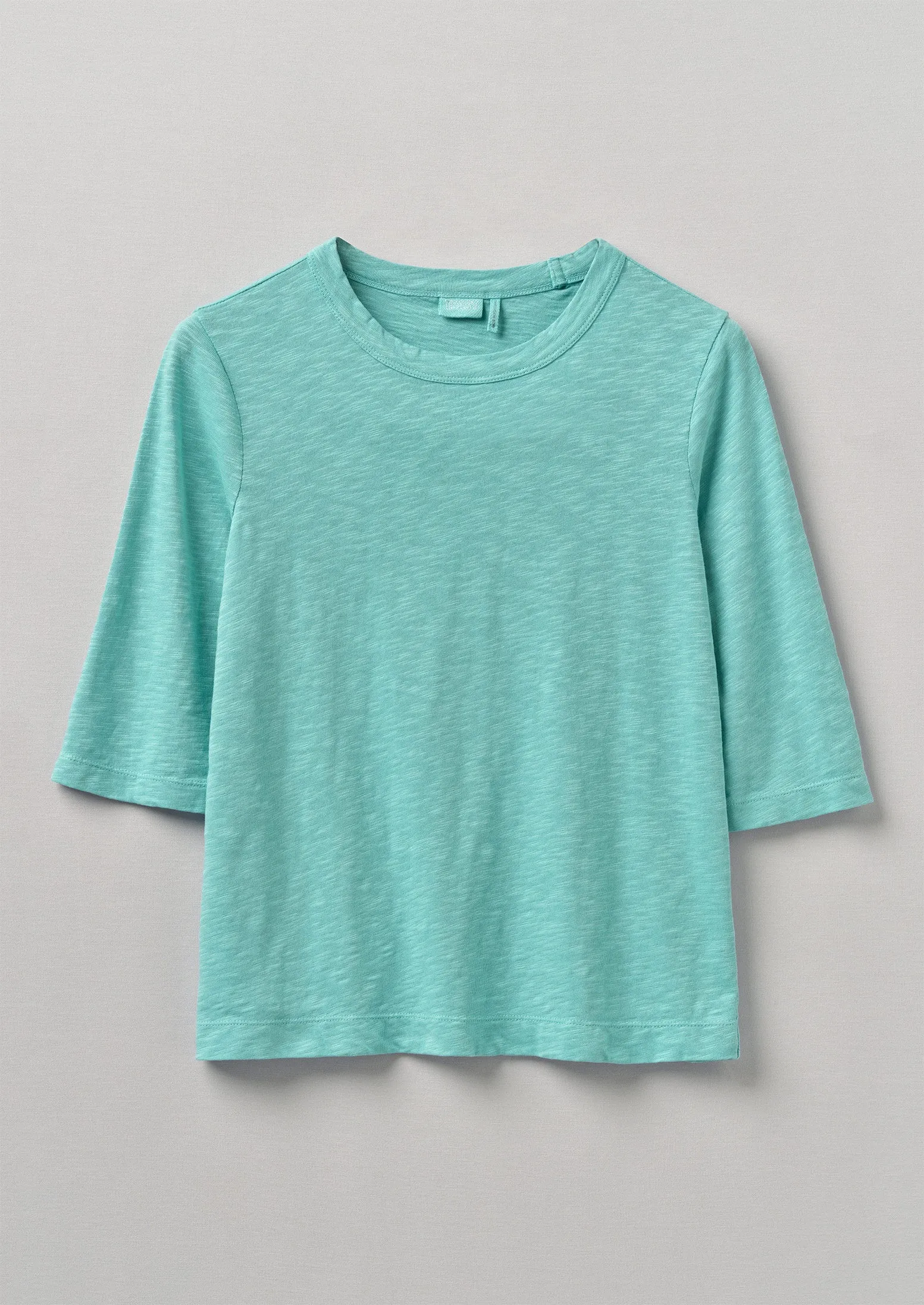 Cleo Cotton Half Sleeve Tee | Sea Green sold by TOAST