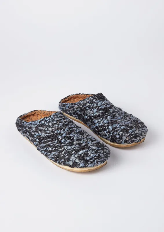 Pla Jute Mules | Indigo/Blue sold by TOAST