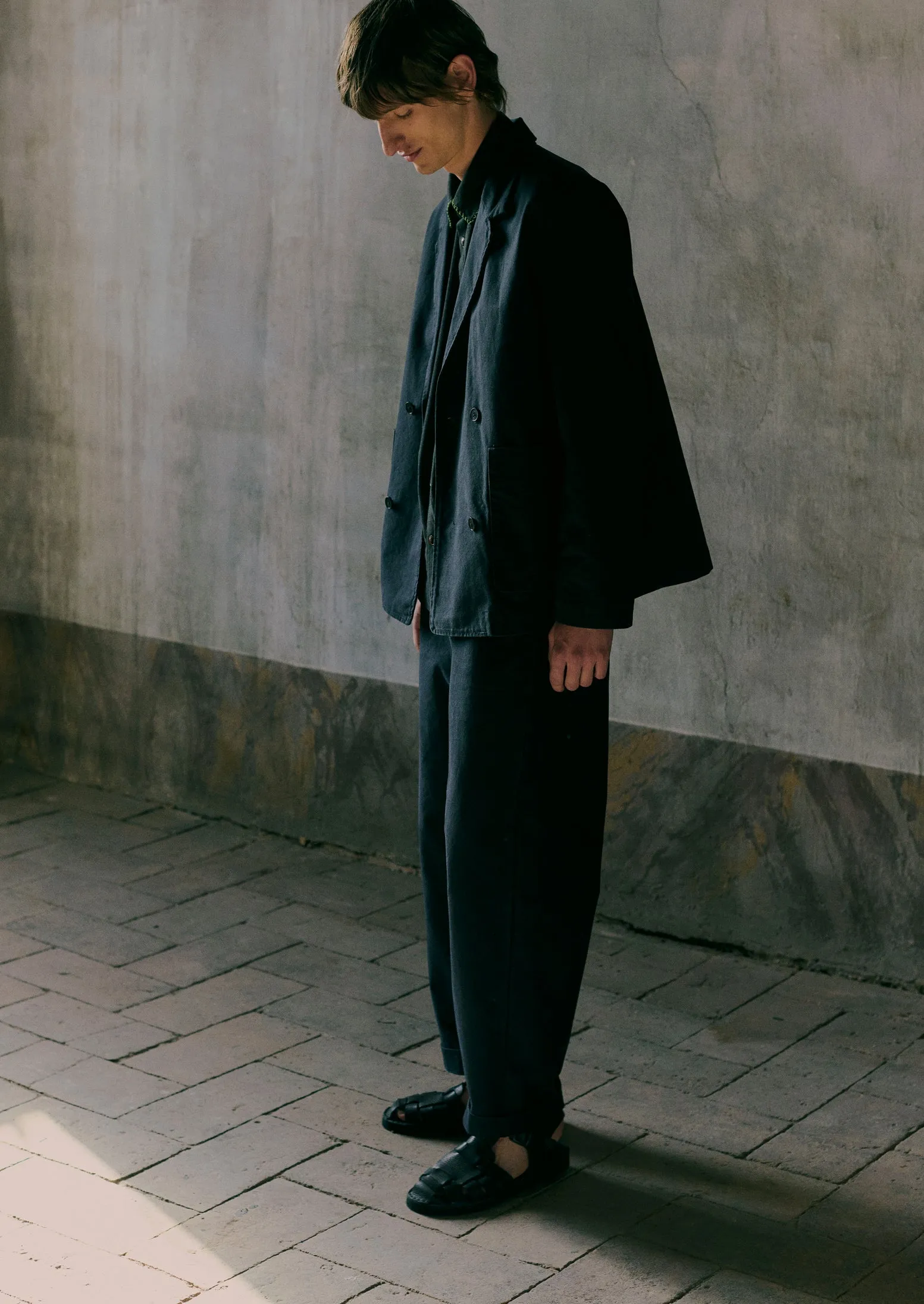 Rory Cotton Canvas Trousers | Slate sold by TOAST product image thumbnail 3