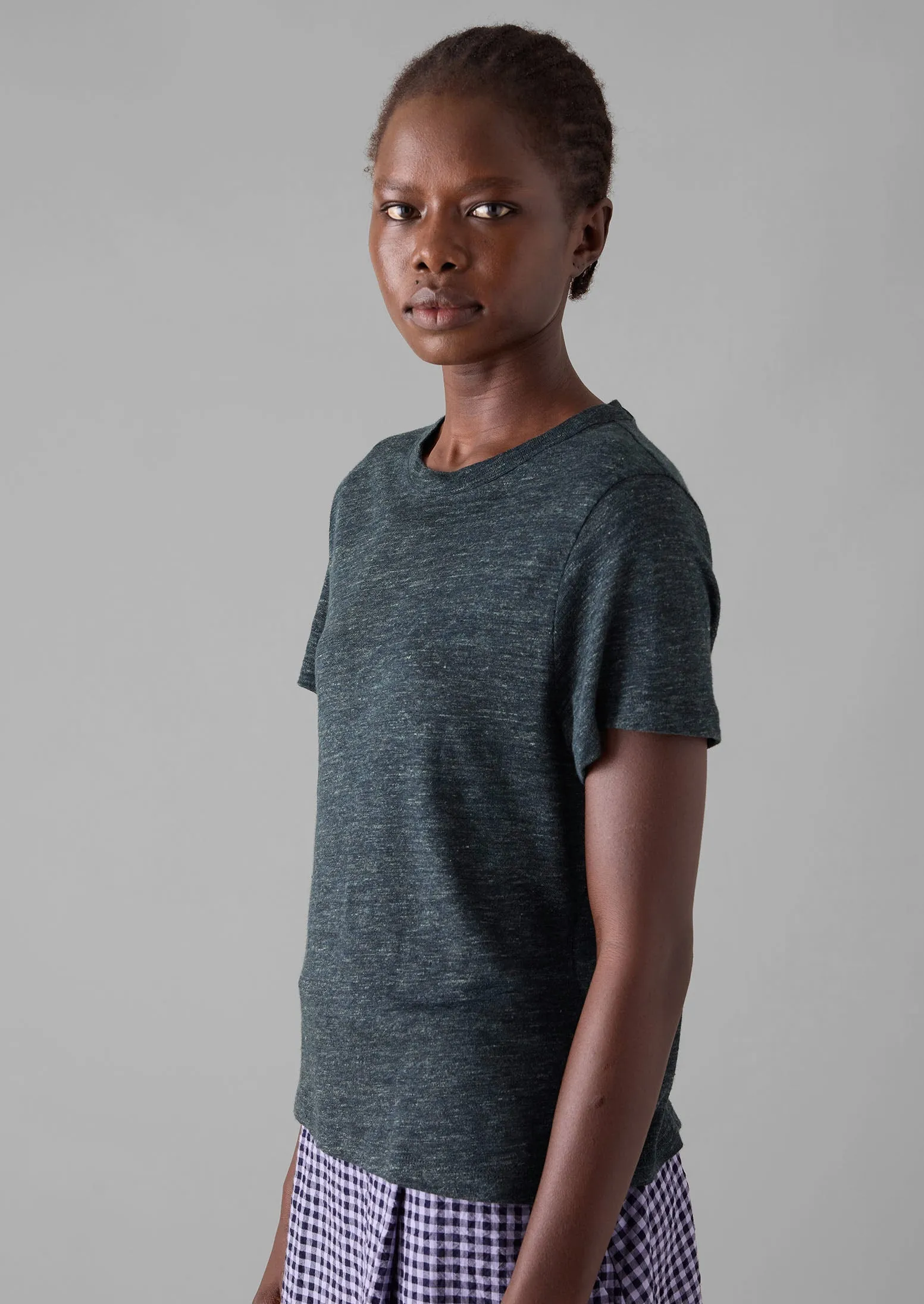 Linen Boy Tee | Charcoal Melange sold by TOAST product image thumbnail 3