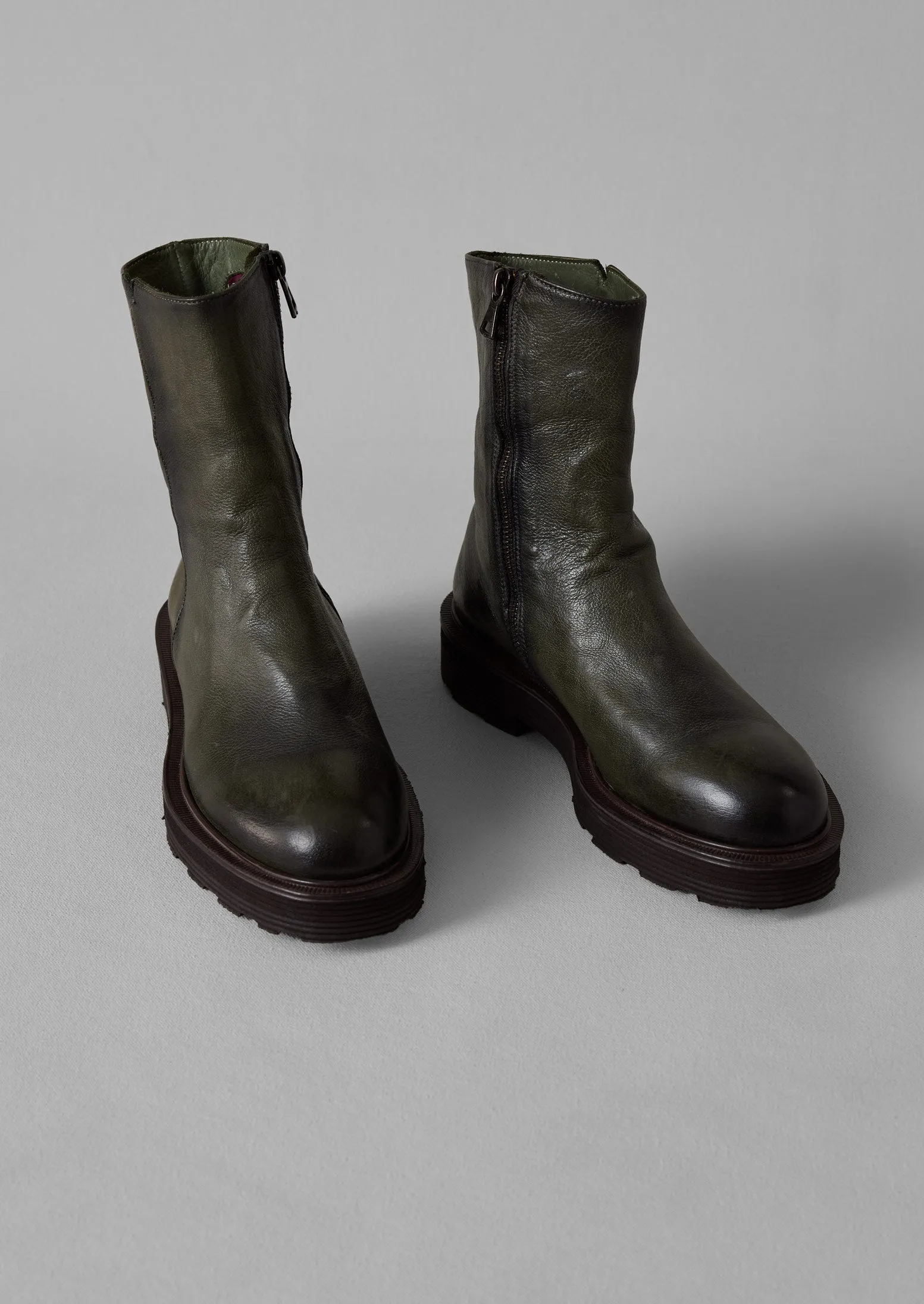 Sturlini Tall Leather Boots | Olive sold by TOAST