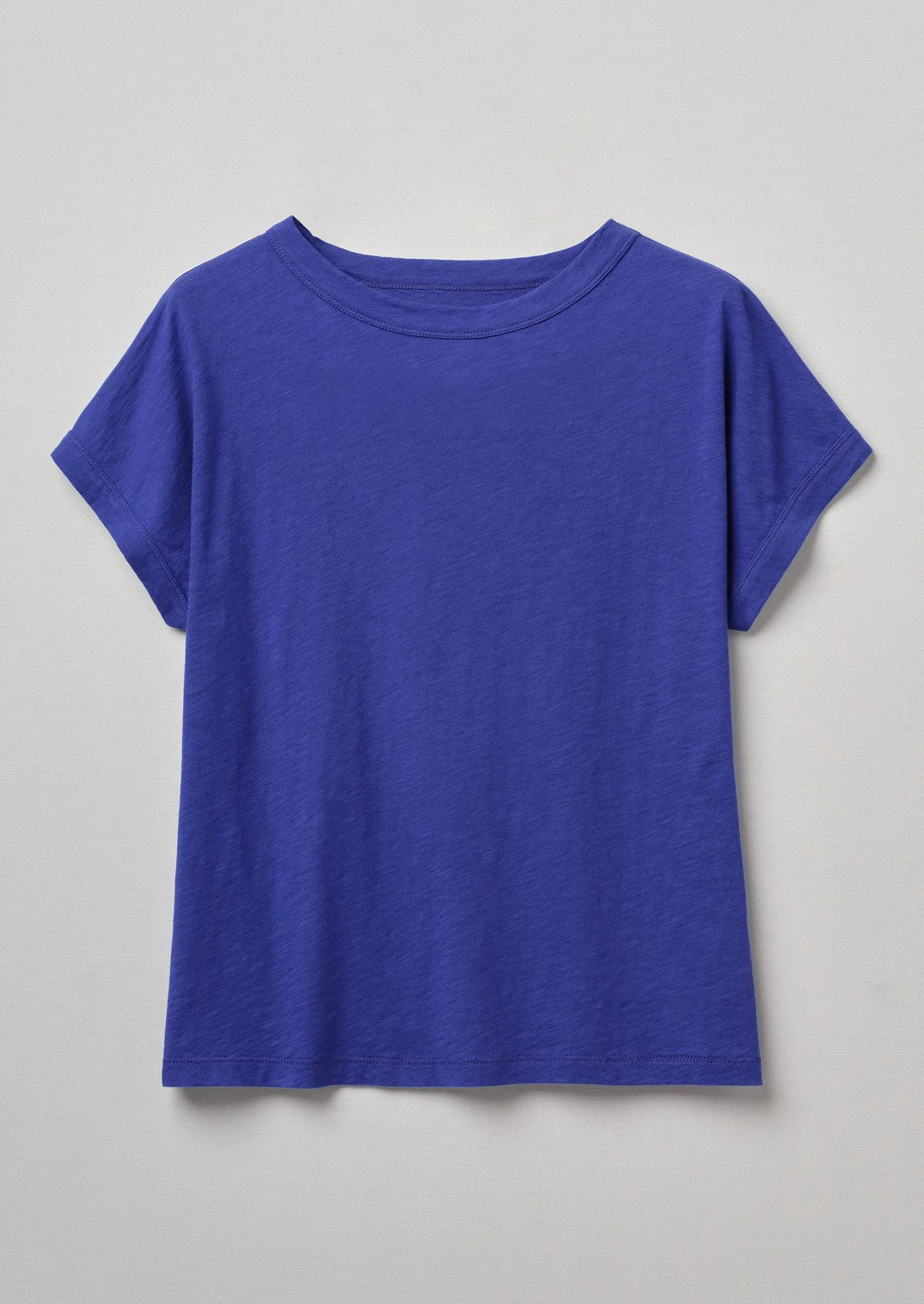 Alda Organic Cotton Easy Tee | Delft Blue sold by TOAST