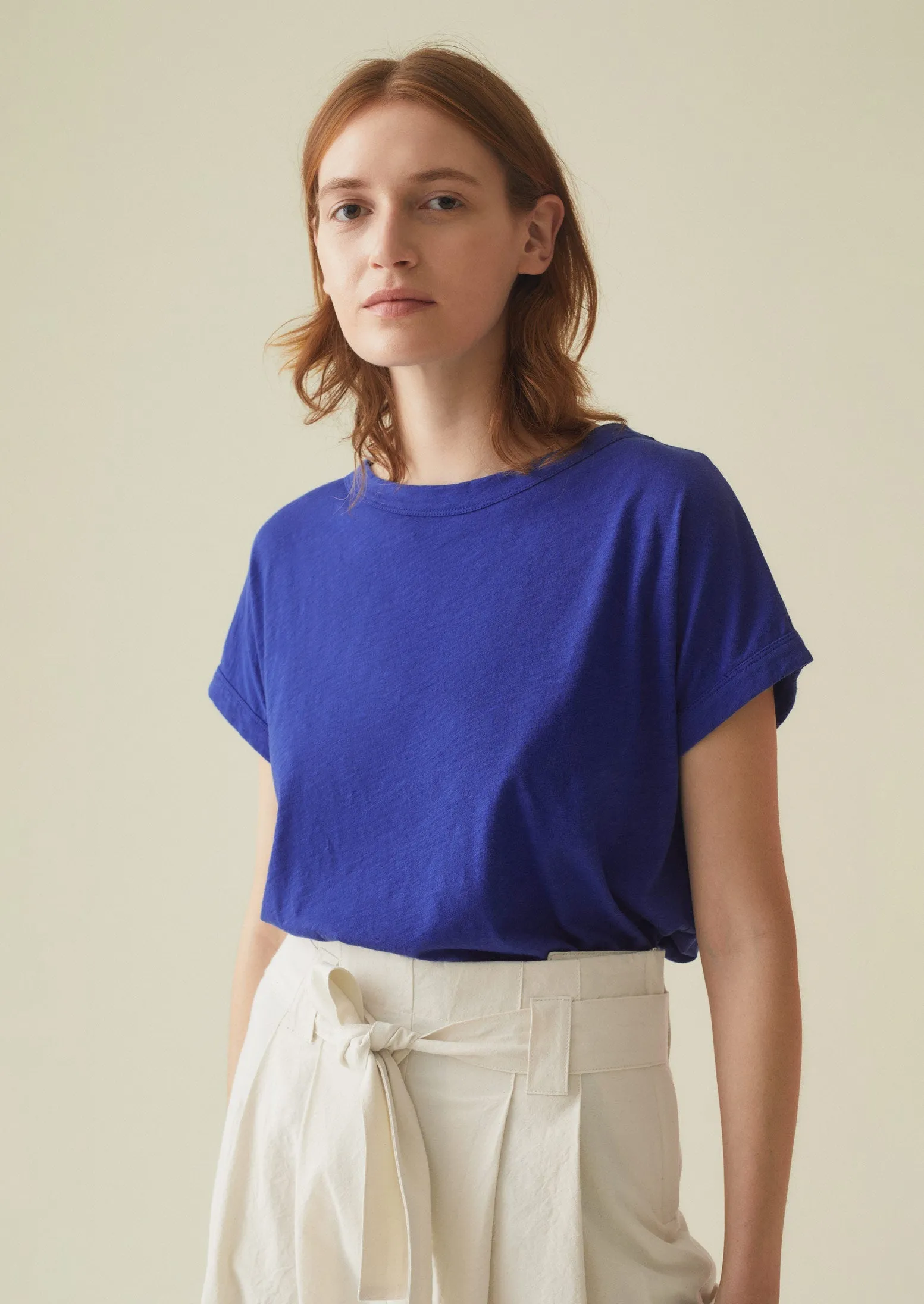 Alda Organic Cotton Easy Tee | Delft Blue sold by TOAST product image thumbnail 2