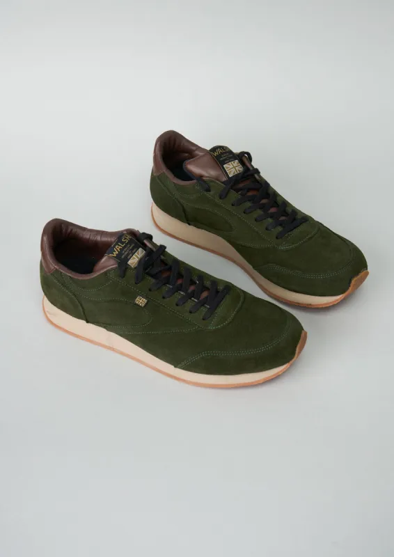 Reworn Norman Walsh Suede Trainers Size 10 (001) | Khaki sold by TOAST