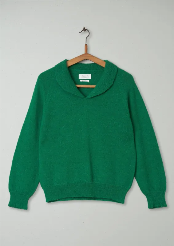 Reworn Alpaca Wool Sweater Size M (118) | Grass Green sold by TOAST