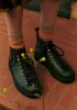 Fracap Leather Monkey Boots | Green sold by TOAST