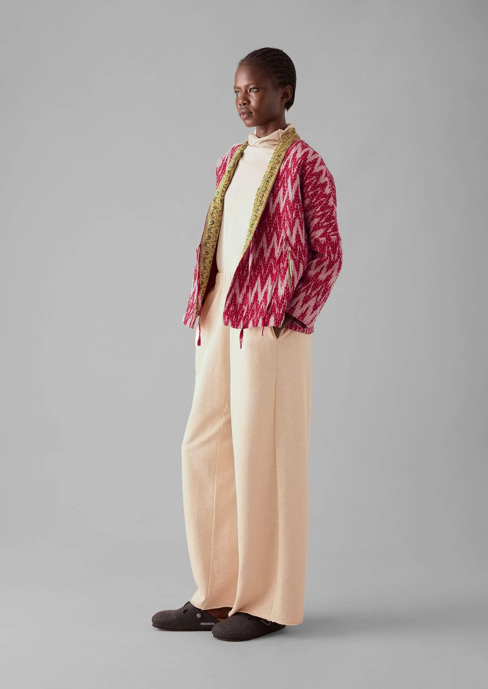 Repurposed Ikat Kantha Jacket | Reds sold by TOAST product image thumbnail 4