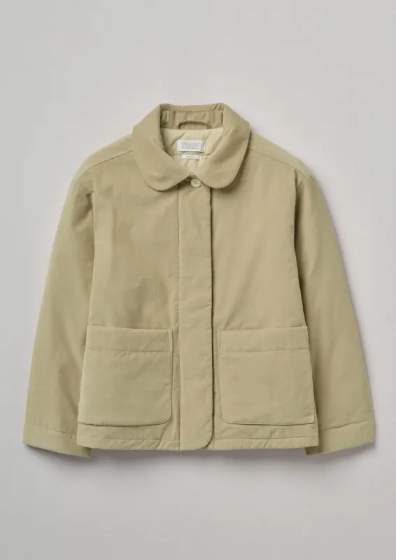 Quilted Organic Needlecord Jacket | Pebble sold by TOAST