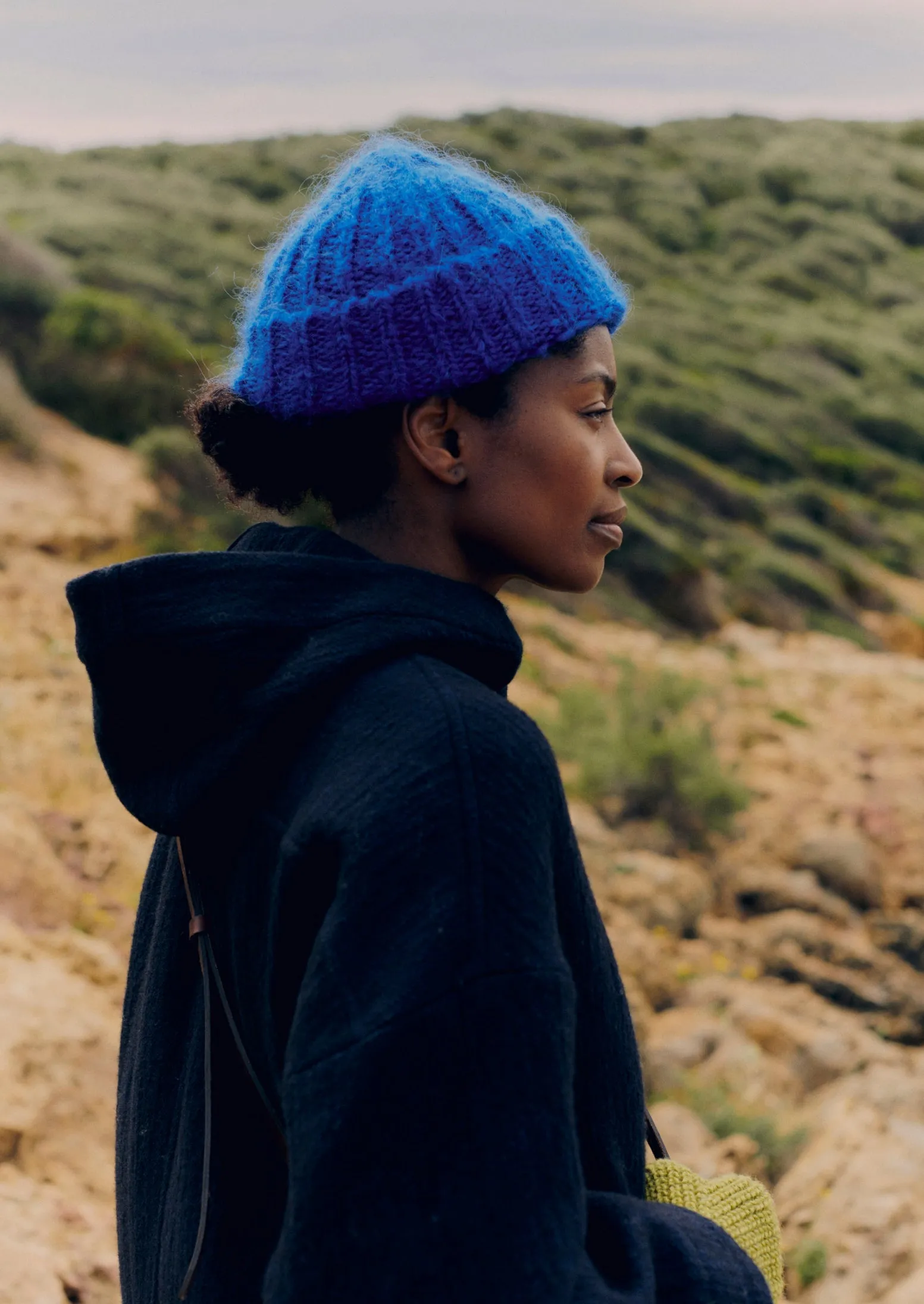 Ribbed Mohair Beanie | Cobalt sold by TOAST product image thumbnail 2