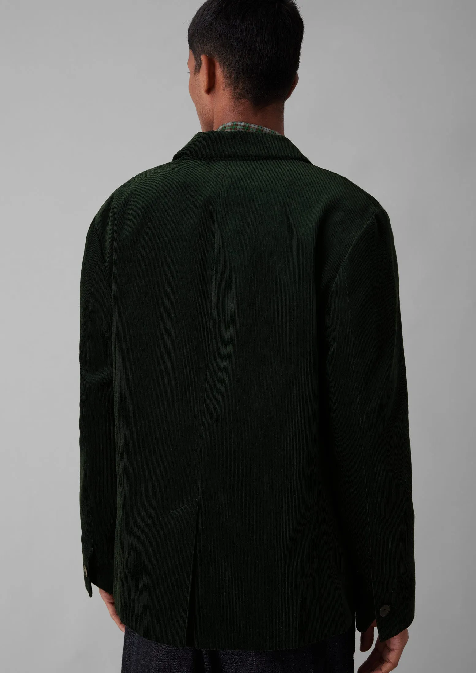 Easy Tailored Cord Jacket | Mineral Green sold by TOAST product image thumbnail 4