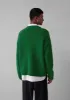 Donegal Wool High Neck Easy Sweater | Emerald sold by TOAST