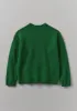 Donegal Wool High Neck Easy Sweater | Emerald sold by TOAST