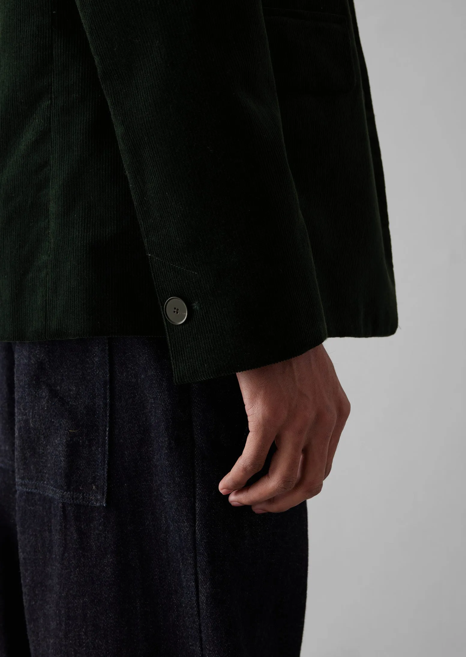 Easy Tailored Cord Jacket | Mineral Green sold by TOAST product image thumbnail 5