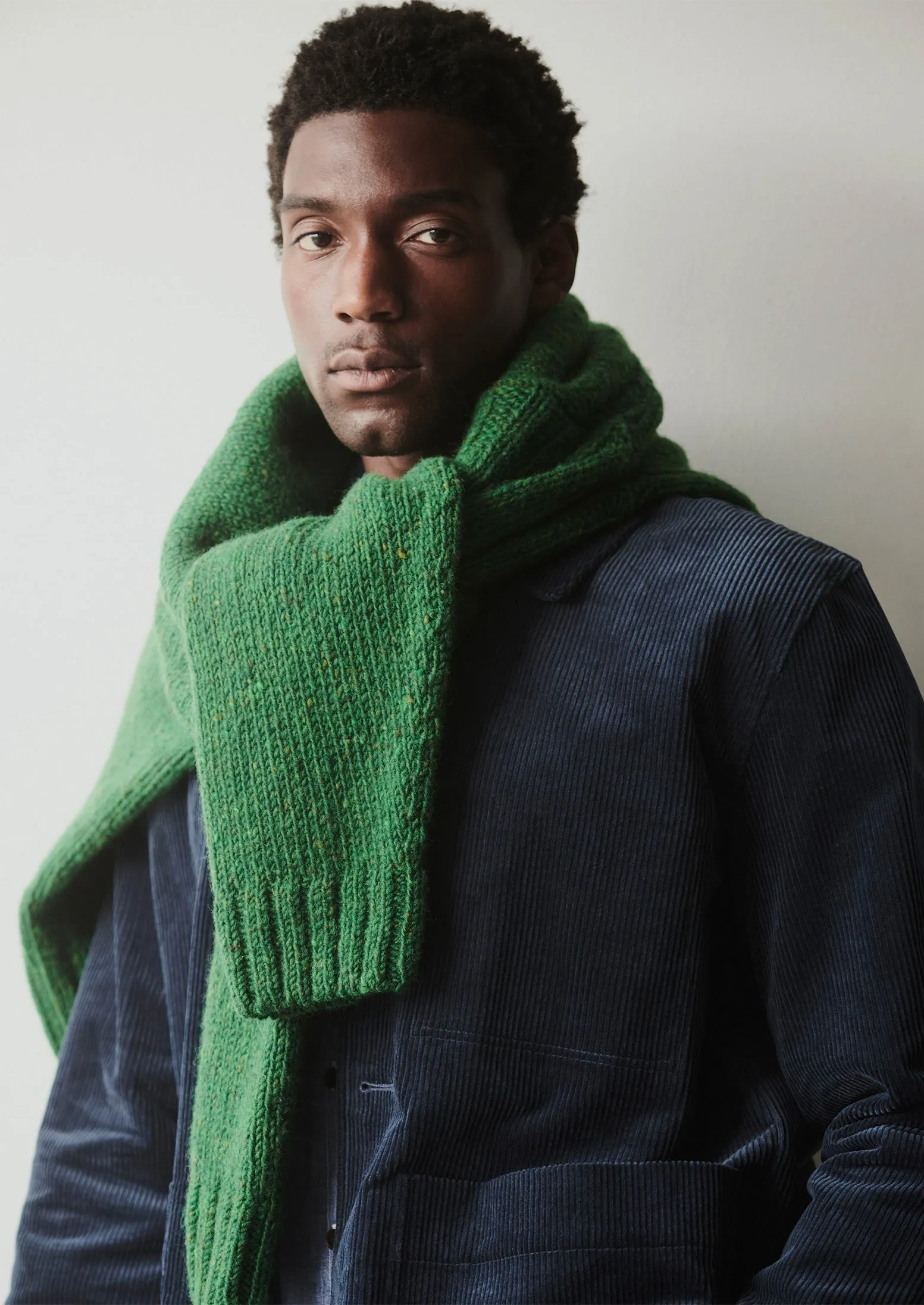 Donegal Wool High Neck Easy Sweater | Emerald sold by TOAST product image thumbnail 5