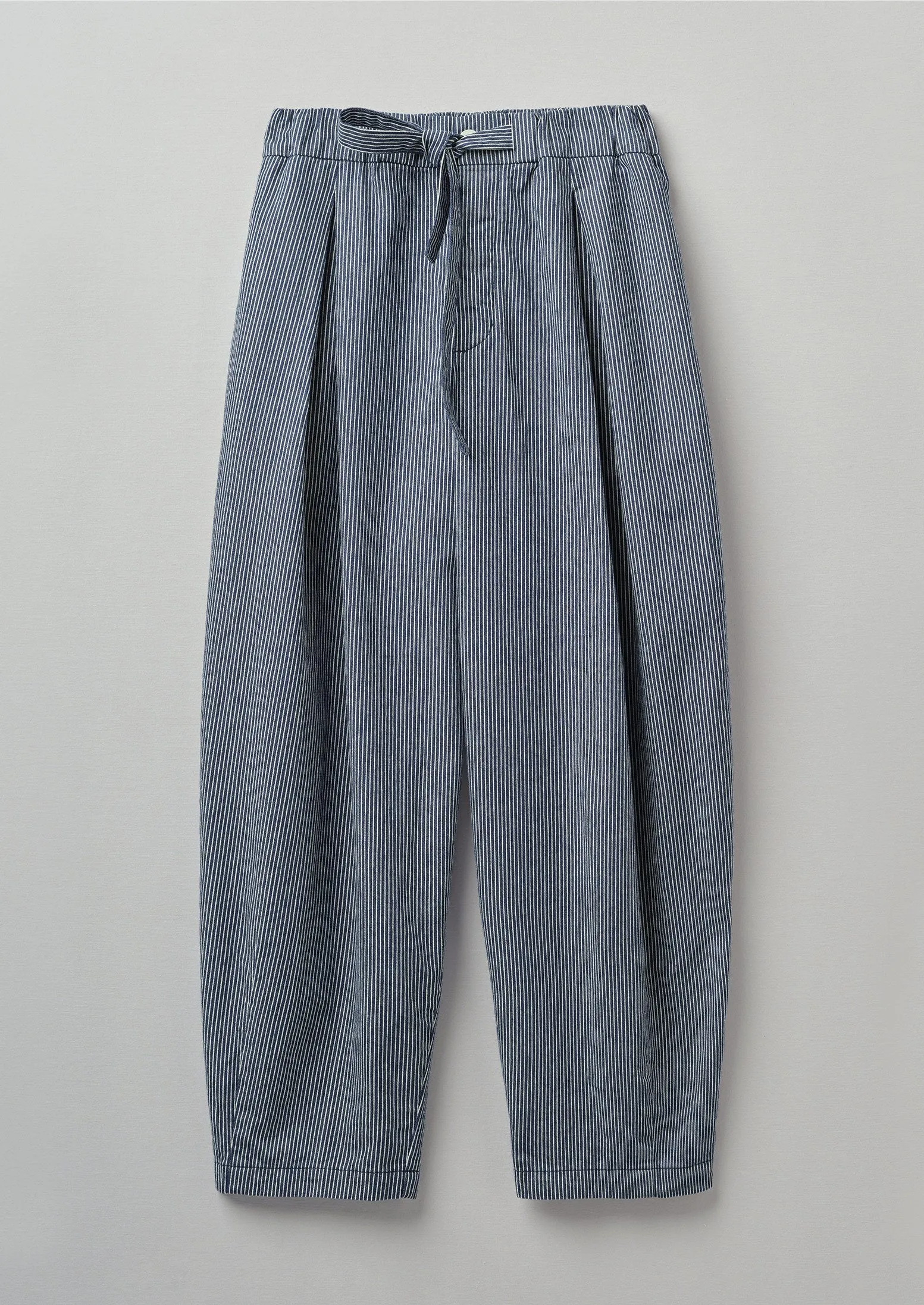 Indigo Stripe Organic Cotton Trousers | Indigo sold by TOAST