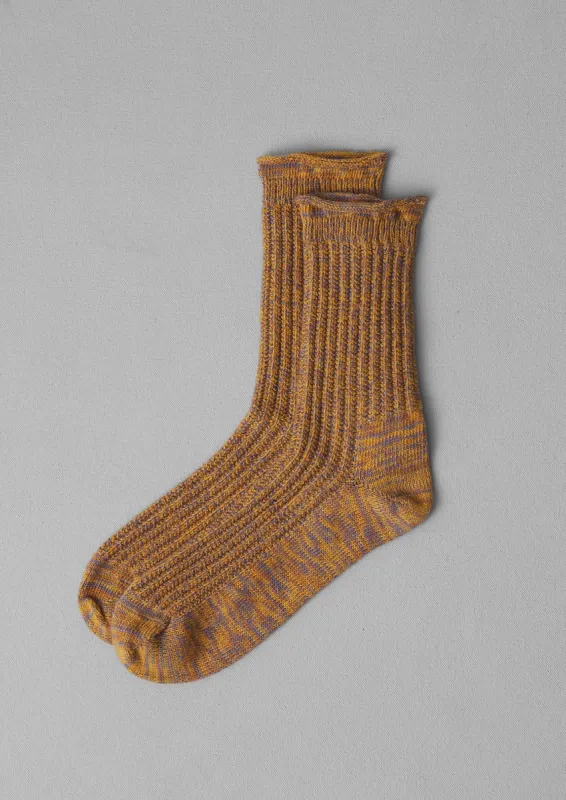 Cotton Rib Socks | Mustard sold by TOAST