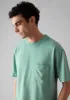 Reactive Dyed Cotton Tee | Celadon Green sold by TOAST