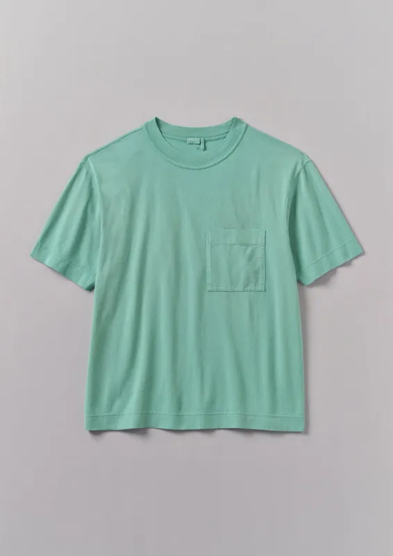 Reactive Dyed Cotton Tee | Celadon Green sold by TOAST