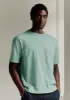 Reactive Dyed Cotton Tee | Celadon Green sold by TOAST