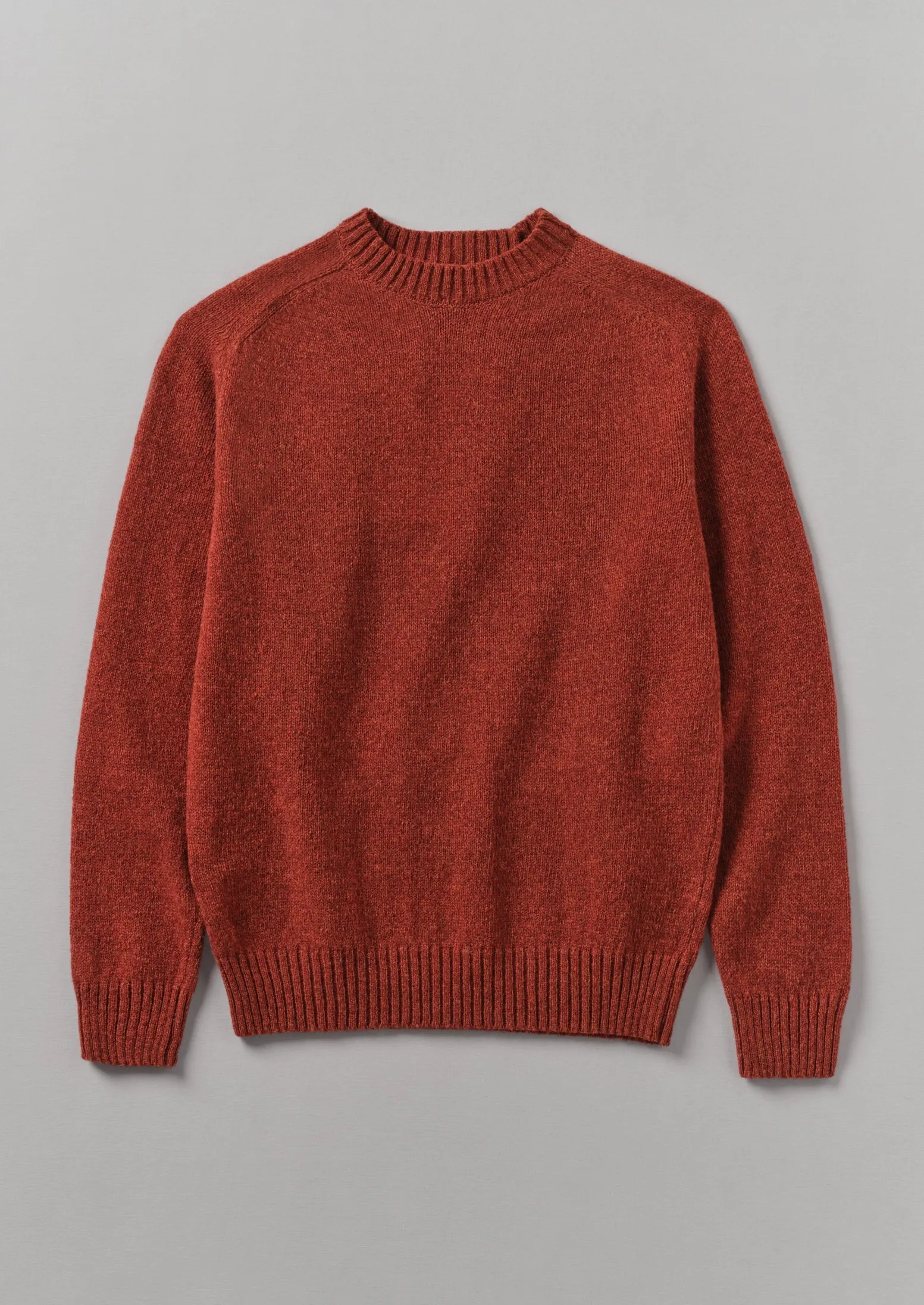 Wool Crew Neck Sweater | Red Granite sold by TOAST