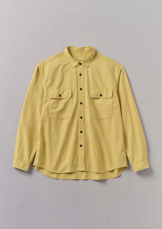 Garment Dyed Oxford Workwear Shirt | Soft Topaz sold by TOAST