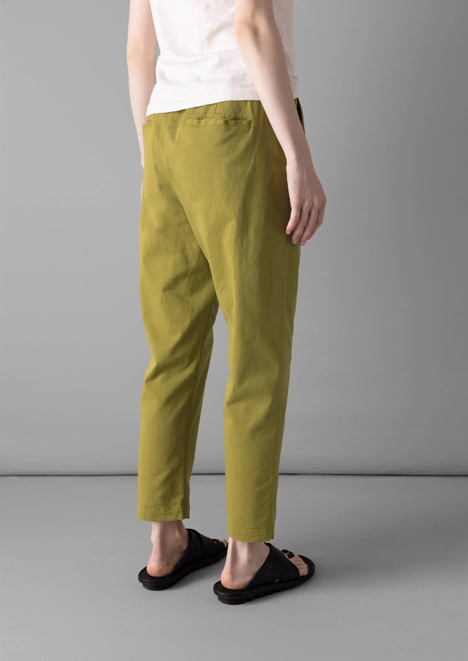 Gabi Cotton Pull On Trousers | Wax Green sold by TOAST product image thumbnail 4