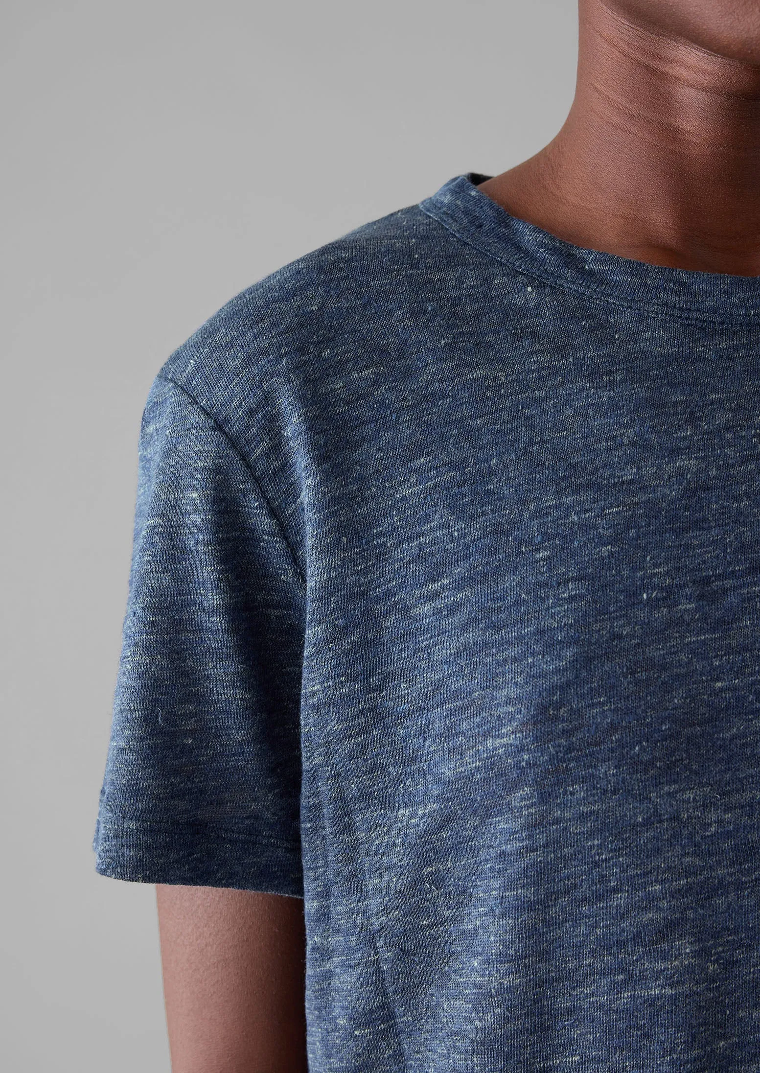 Linen Boy Tee | Blue Melange sold by TOAST product image thumbnail 3