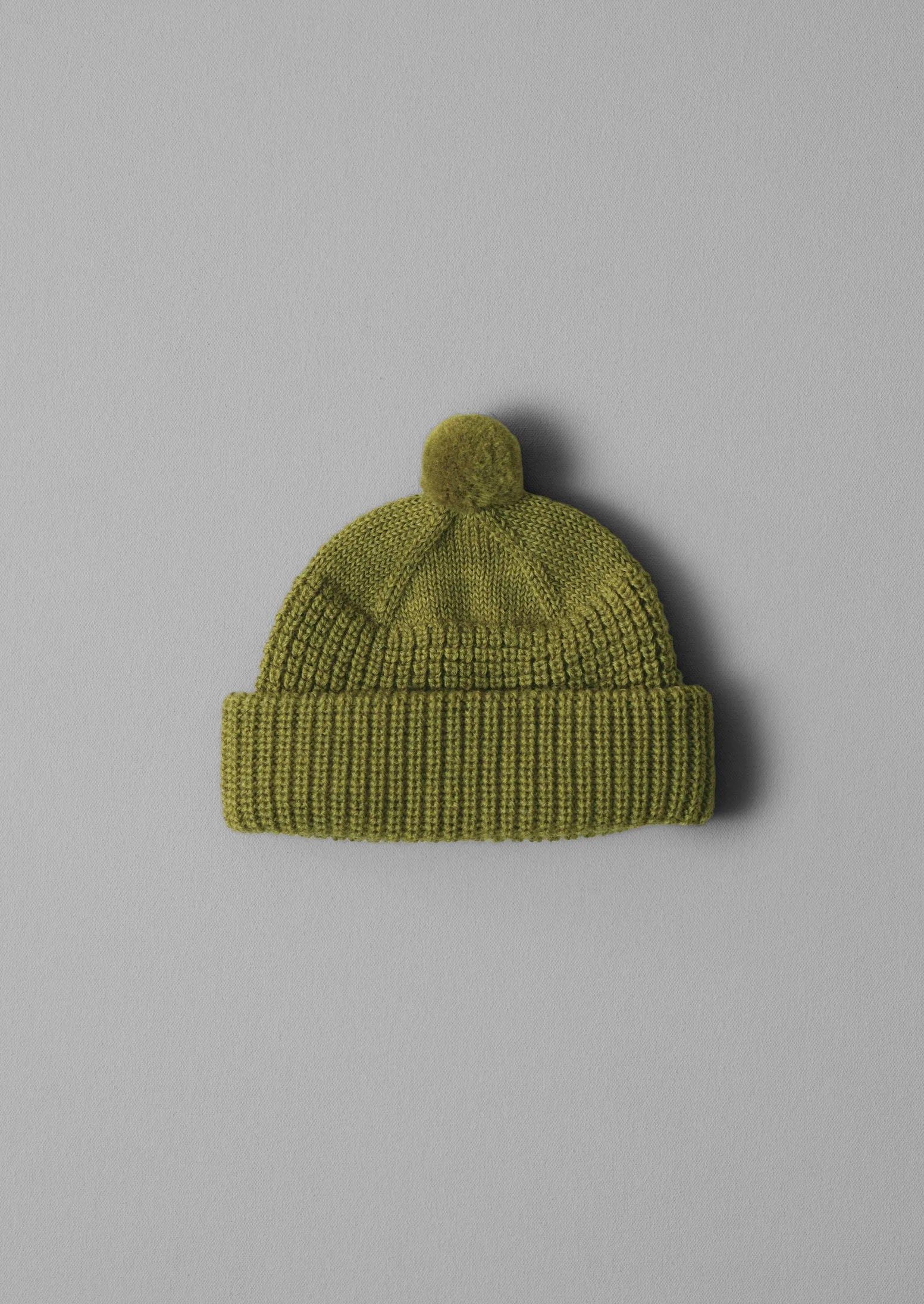 Waffle Stitch Wool Beanie | Pear sold by TOAST