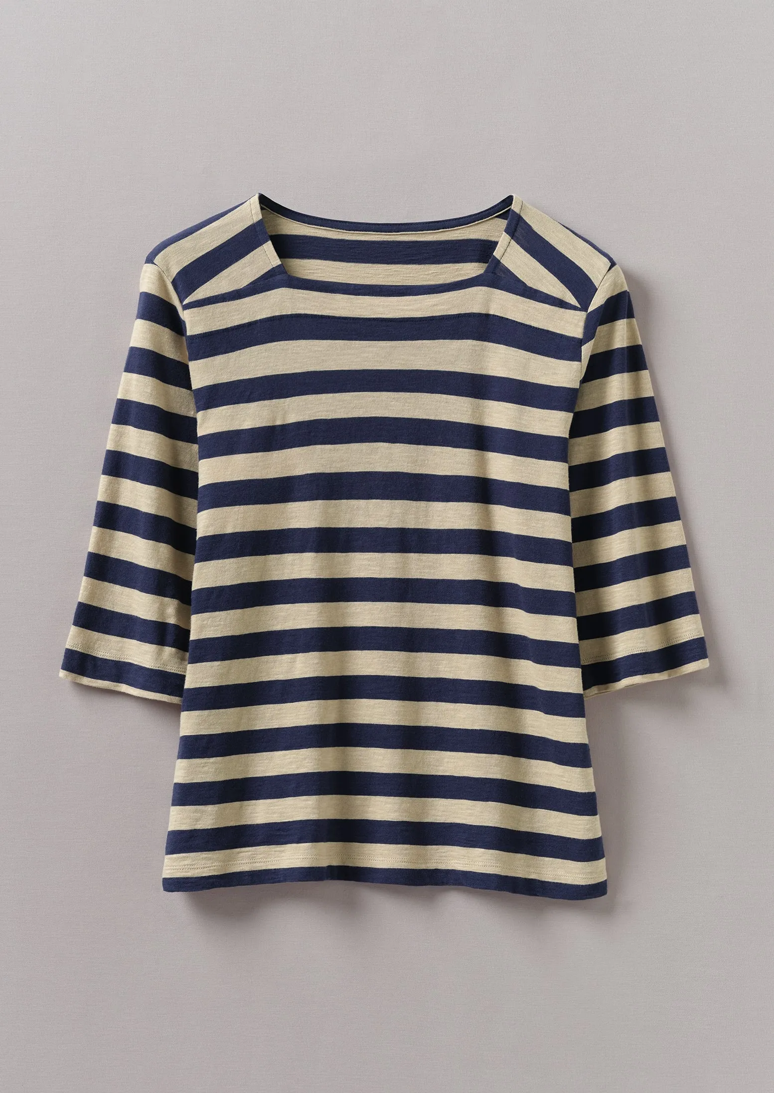 Bold Stripe Cotton Tee | Blue/Sand sold by TOAST