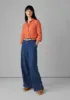 Anja Slubby Check Shirt | Redcurrant sold by TOAST