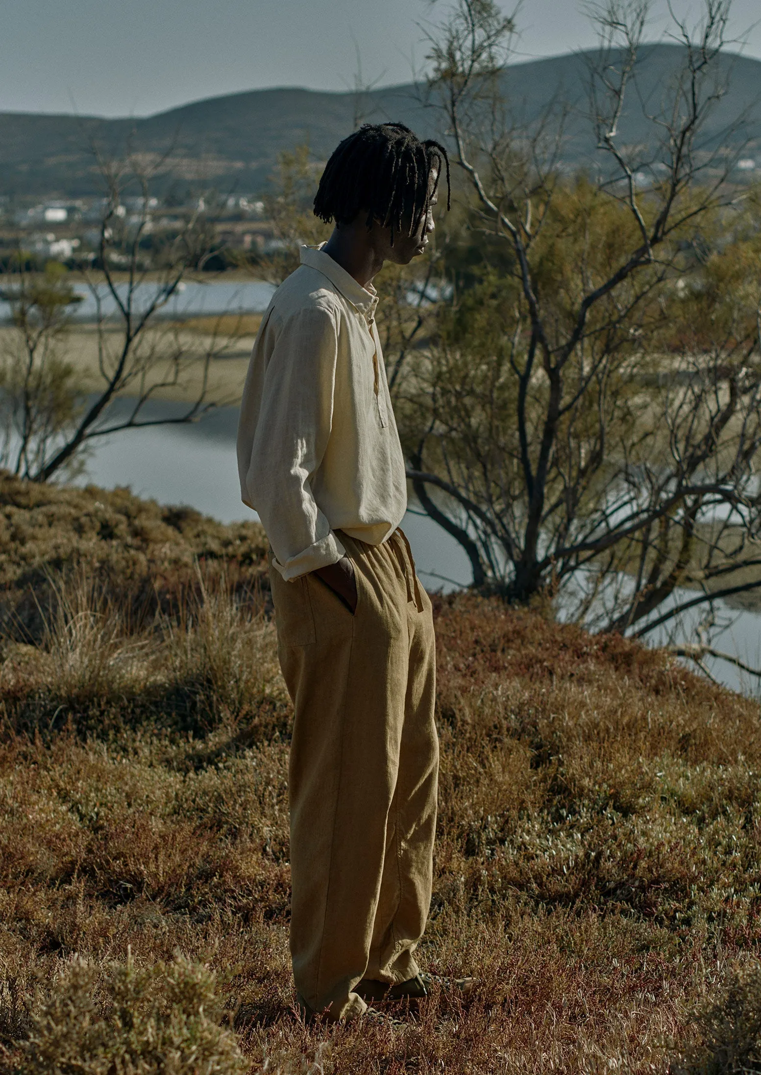 Garment Dyed Linen Trousers | Willow sold by TOAST product image thumbnail 3