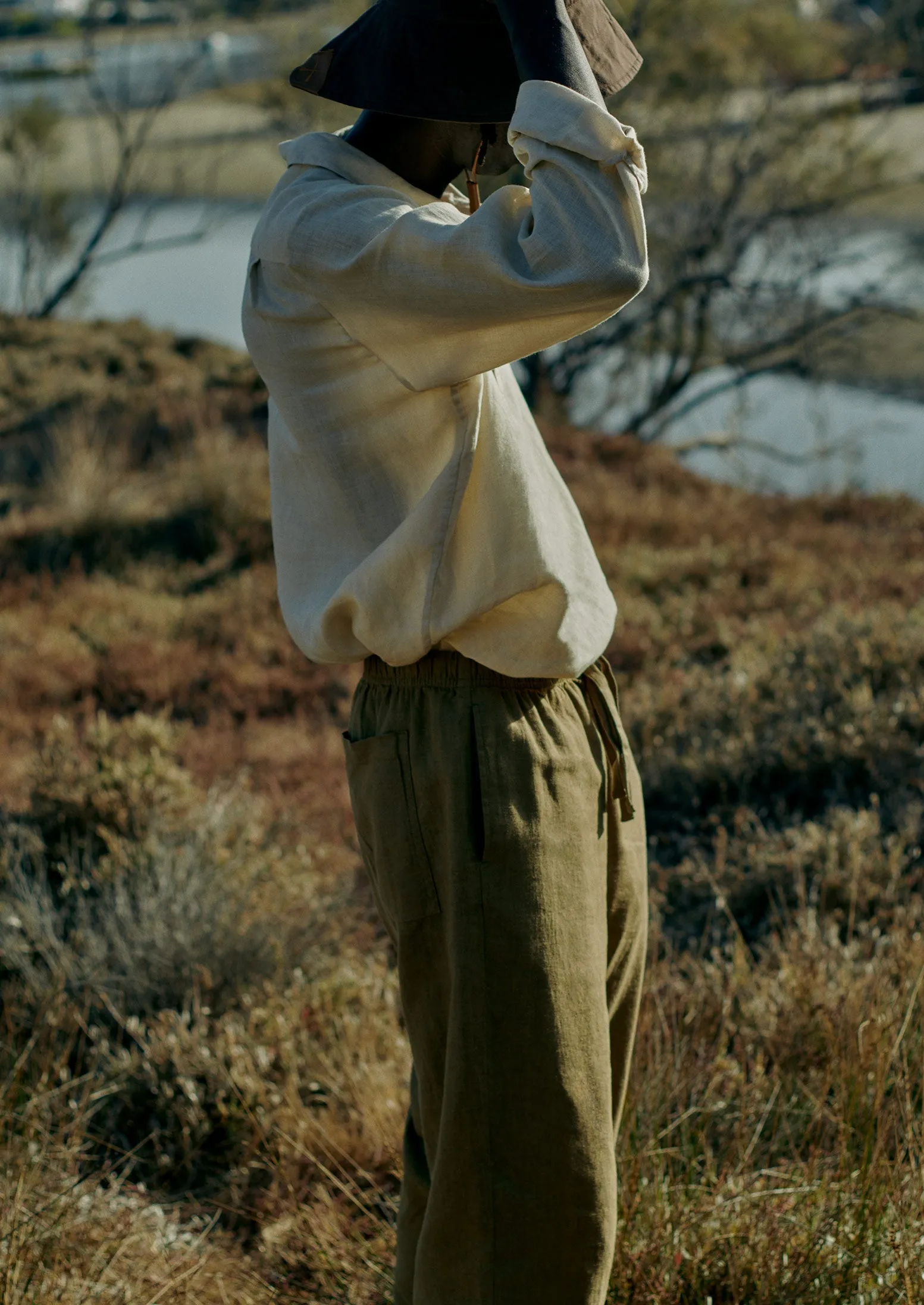 Garment Dyed Linen Trousers | Willow sold by TOAST product image thumbnail 4