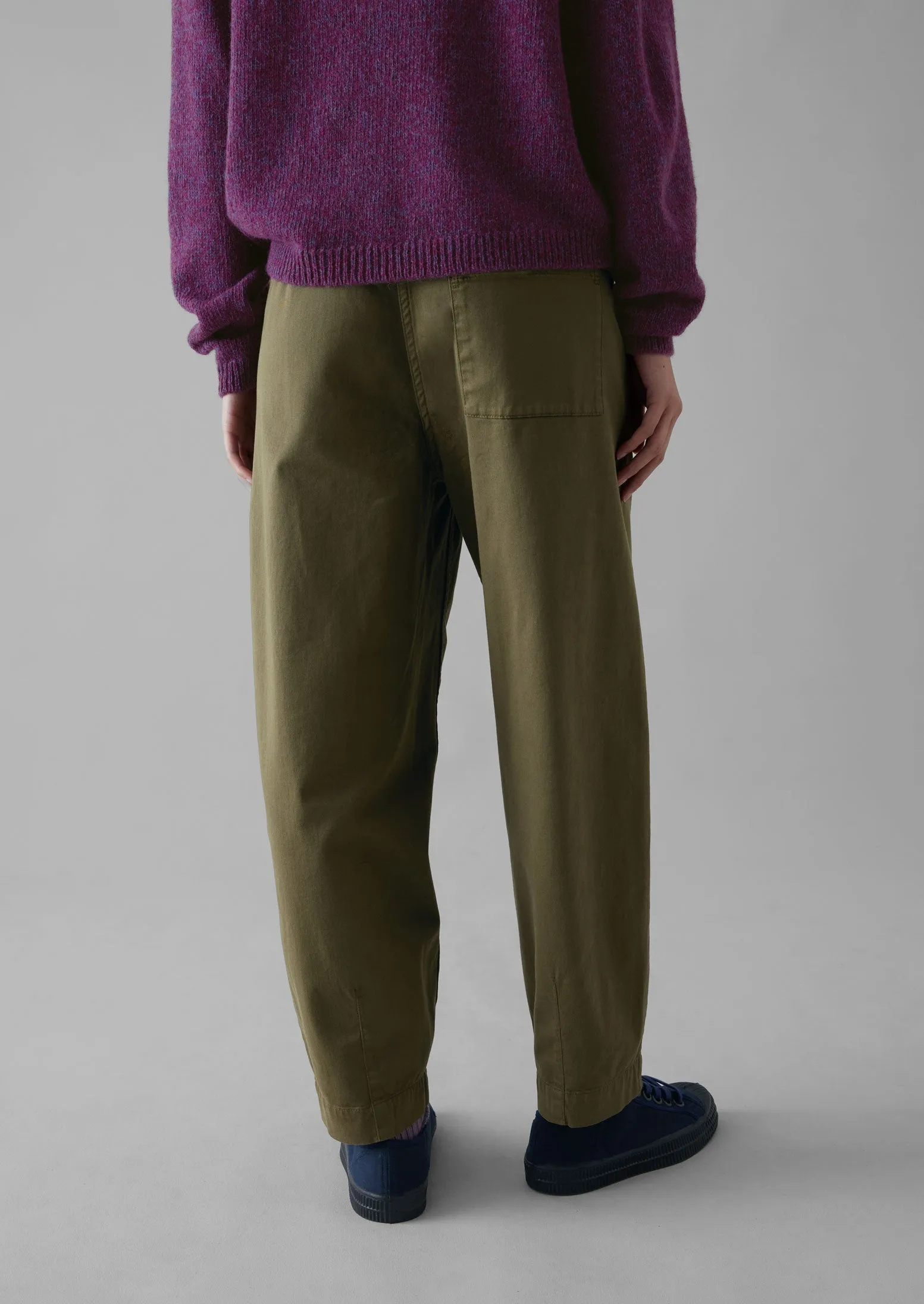 Darted Cotton Twill Trousers | Phosphorite Green sold by TOAST product image thumbnail 5