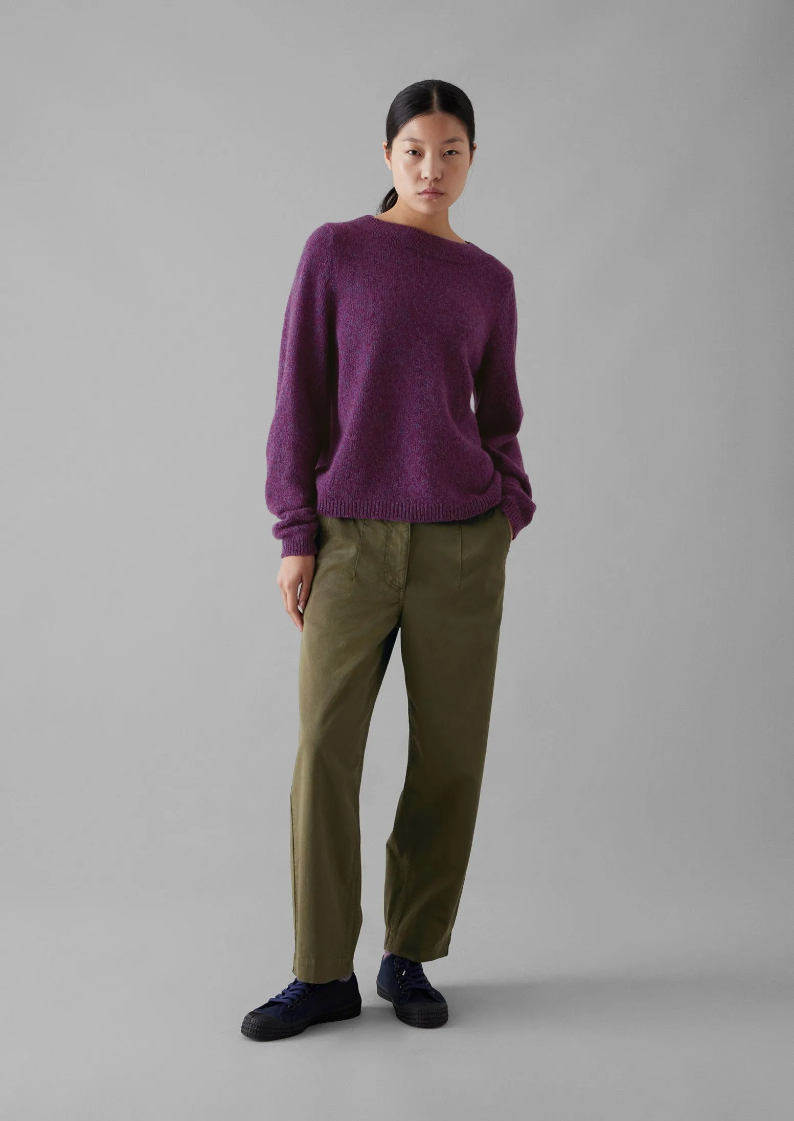 Darted Cotton Twill Trousers | Phosphorite Green sold by TOAST product image thumbnail 2