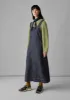 Side Button Denim Pinafore Dress | Indigo sold by TOAST