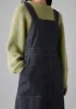 Side Button Denim Pinafore Dress | Indigo sold by TOAST