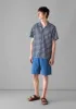Garment Dyed Cotton Canvas Shorts | Flask Blue sold by TOAST