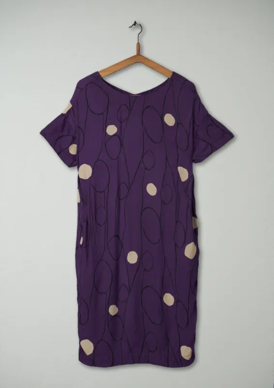 Reworn Loop Print Dress Size 10 (401) | Multi sold by TOAST
