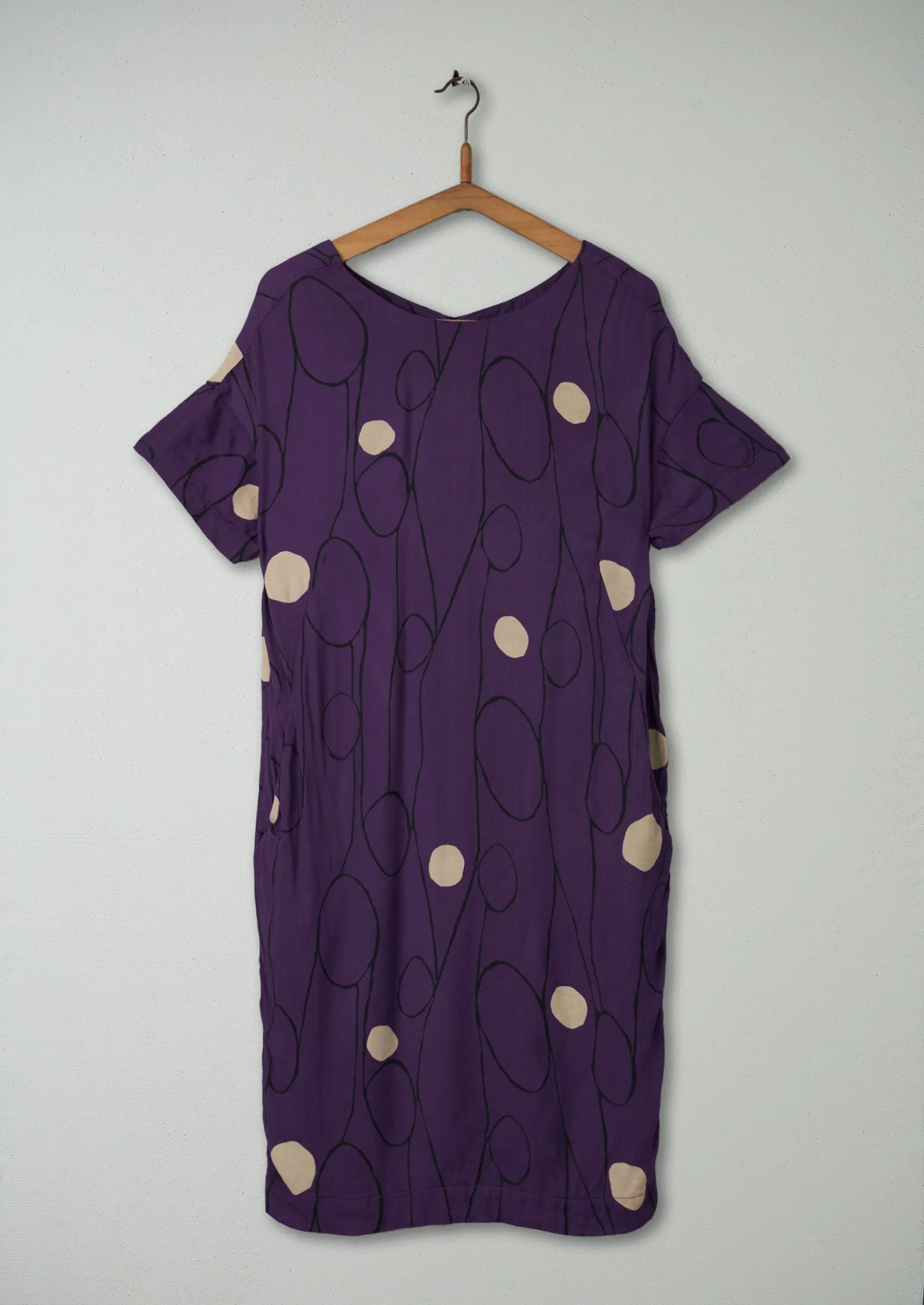 Reworn Loop Print Dress Size 10 (401) | Multi sold by TOAST