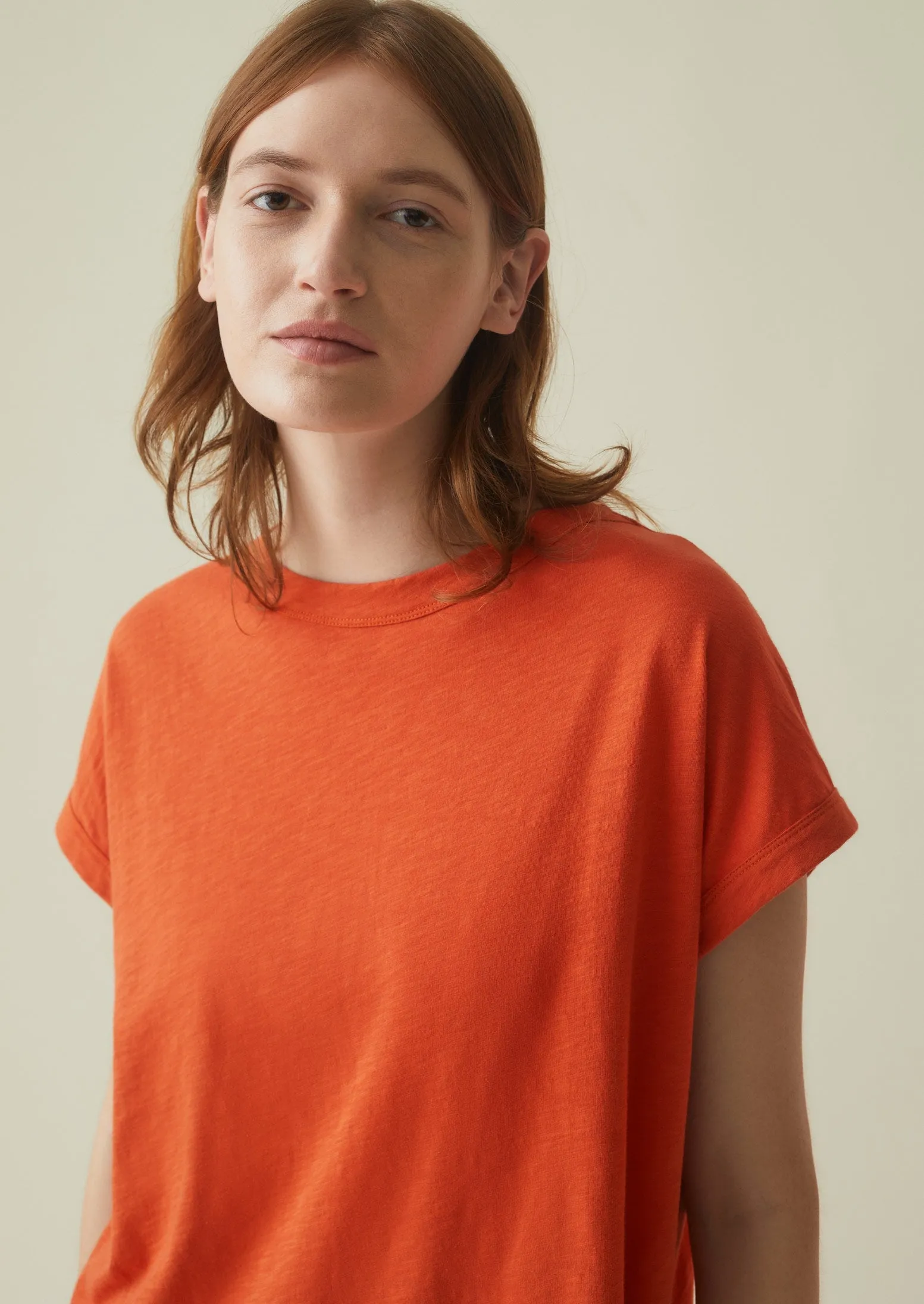 Alda Organic Cotton Easy Tee | Mango sold by TOAST product image thumbnail 2