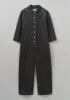 Wide Leg Organic Cord Jumpsuit | Charcoal sold by TOAST