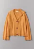 Collared Wool Cotton Boxy Cardigan | Cantaloupe Melon sold by TOAST