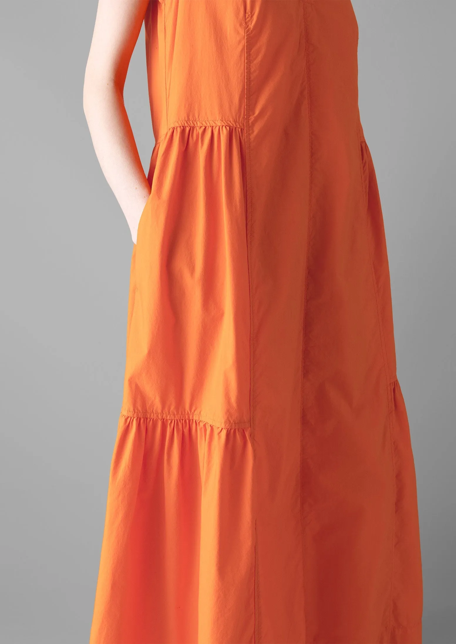 Tiered Cotton Poplin Dress | May Pole sold by TOAST product image thumbnail 4