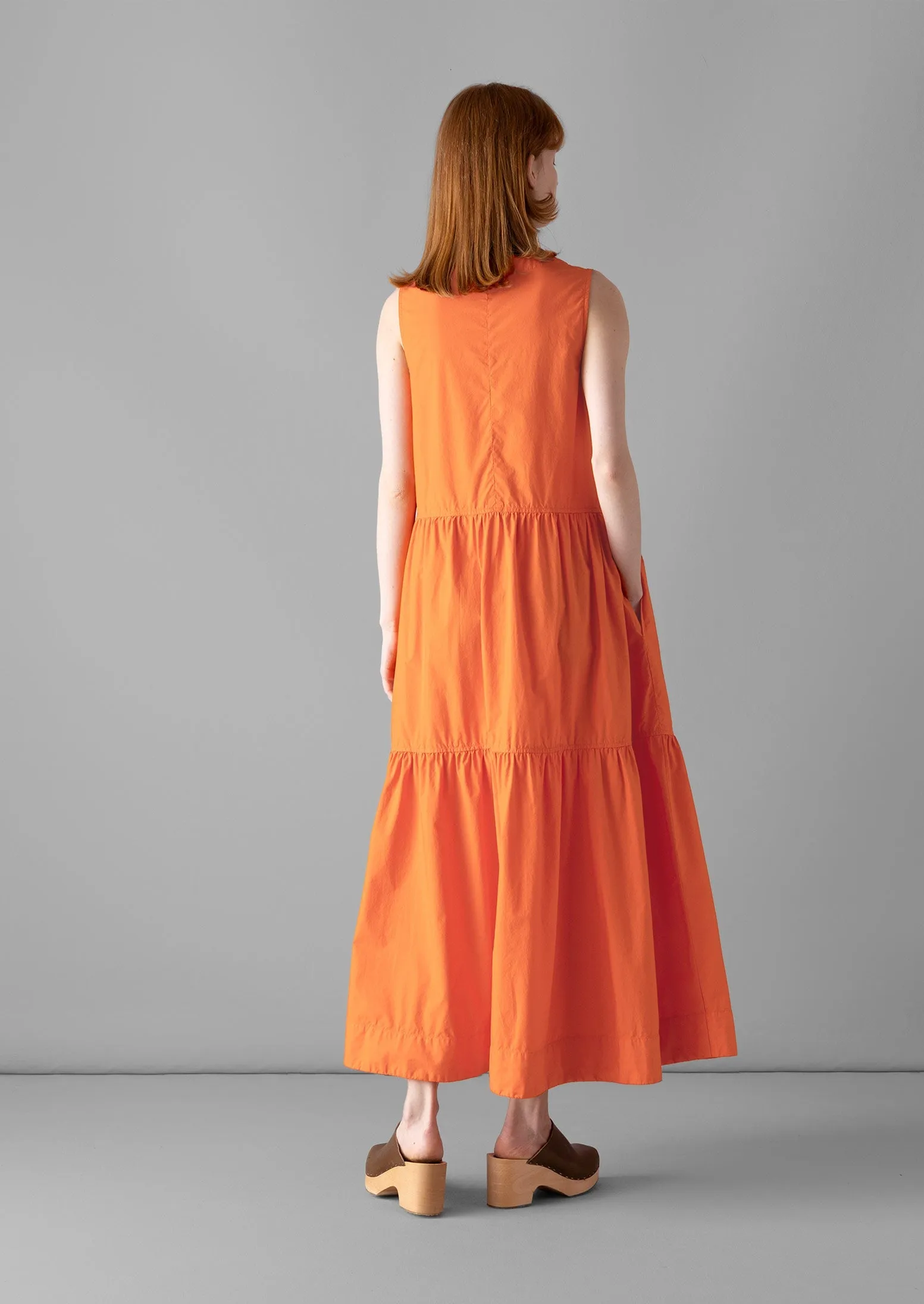 Tiered Cotton Poplin Dress | May Pole sold by TOAST product image thumbnail 5