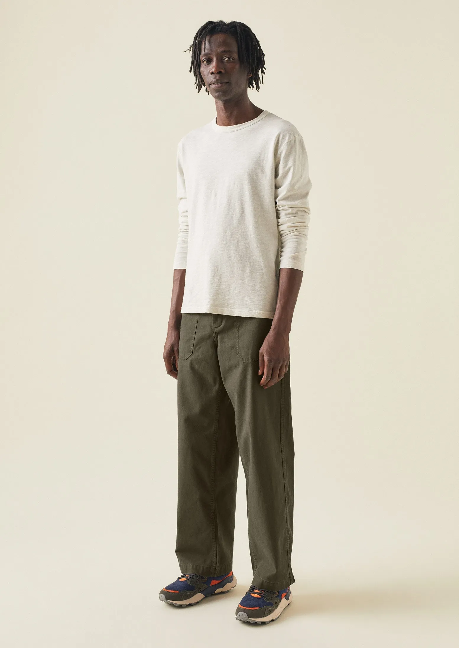 Rory Carpenter Canvas Trousers | Dark Olive sold by TOAST product image thumbnail 2